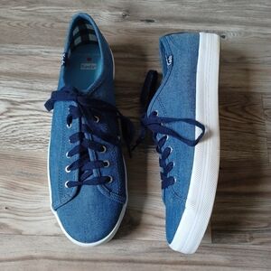 Keds x Draper James Chambray Lace-up Sneaker in Indigo Women's 7.5